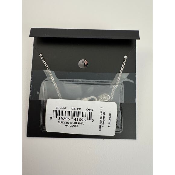 Coach Silver and Pink Signature Enamel Necklace -NWT! - Picture 6 of 7